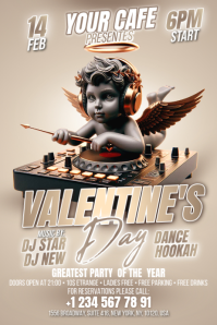 Valentine's Day Banner 4' × 6' template