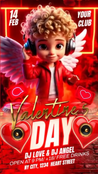 Valentine's Day Digital Display (9:16) template