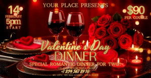 Valentine's Day Dinner template