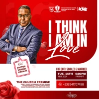 Valentine's Day Flyer Instagram Plasing template