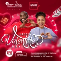 Valentine's Church flyer Instagram Post template