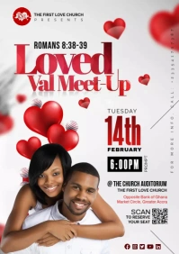 Valentine's Day Flyer Template A3