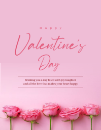valentine's day flyer template