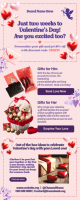 White Valentine's Day Gift Promotion Rullebanner 2' × 5' Template