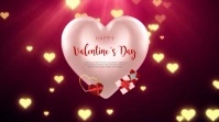 Valentine's Day Greeting Animation Template Digital Display (16:9)