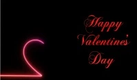 Valentine's day greeting card Tag template