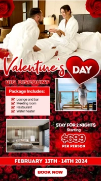 Valentine's Day Hotel Booking Instagram-Story template