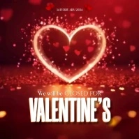 Valentine's Day IG Post Quadrat (1:1) template