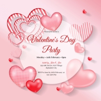 Valentine's Day Invitation Template Instagram Post