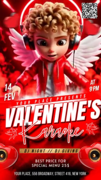 Valentine's Day Karaoke Instagram Story template