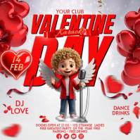 Valentine's Day Karaoke Instagram Post template