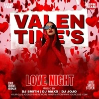 Valentine's day love night Instagram Plasing template