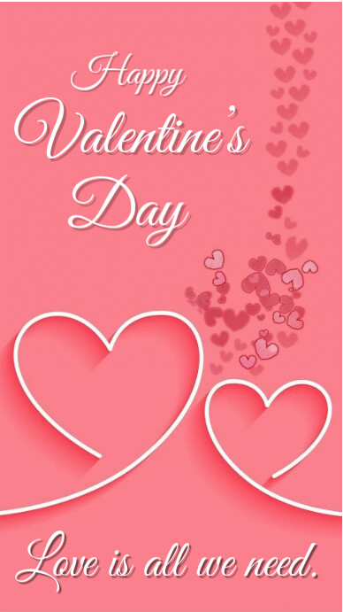 Valentine's day message Instagram Story template