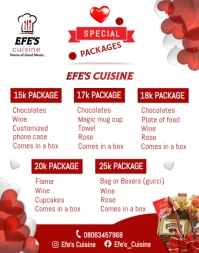Valentine's Day Package Poster/Wallboard template