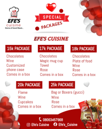 Valentine's Day Package Poster/Wallboard template