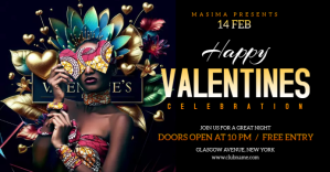 Valentine's Day Party ปกอีเวนต์บน Facebook template