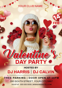 Valentine's Day Party A4 template