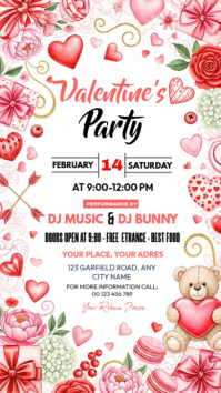 Valentine's Day Party Instagram Story template