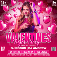 Valentine's Day Party Instagram Post template