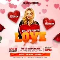 Valentine's day party Instagram Post template