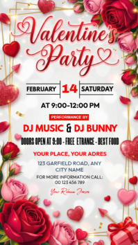 Valentine's Day Party Instagram Story template