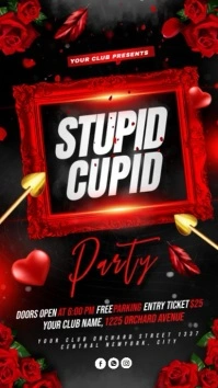 valentine's day party instagram story template
