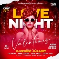 Valentine's Day Party Video ad Instagram Post template