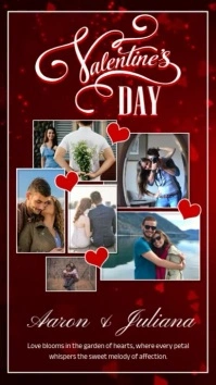 Valentine's Day Photo Collage Instagram Story template