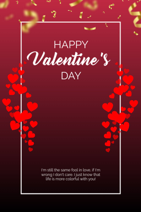 valentine's day poster template