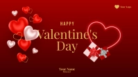 Valentine's Day Poster Template Tampilan Digital (16:9)
