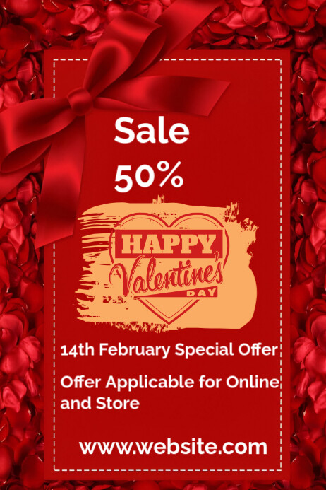 Valentine's Day Retail Flyer Templates PosterMyWall Valentine's Day Retail Flyer Templates PosterMyWall