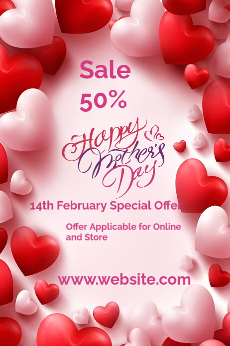 Valentine #39 s Day Retail Flyer Templates PosterMyWall Valentine #39 s Day Retail Flyer Templates PosterMyWall