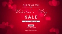 Valentine's day sale Digital Display (16:9) template