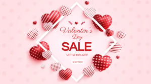 Valentine's Day Sale Twitter 帖子 template
