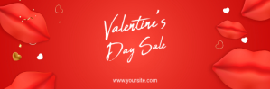 Valentine's Day Sale email header E-mail-overskrift template