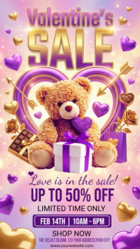 Valentine's Day Sale Instagram Story template