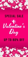 VALENTINE'S DAY SALE ROLL-UP Roll-up-Banner 3 x 6 Zoll template