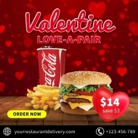 Valentine's Day Sale Template Publicação no Instagram