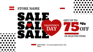 Valentine's Day Sale Twitter Post Iphosti le-Twitter template