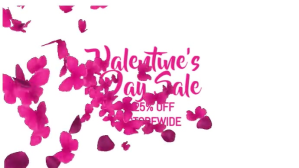 Wit Valentine's Day Sale Fotografia de capa do canal do YouTube Template