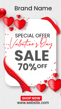 Valentine's Day Sales Promo Template Historia de Instagram