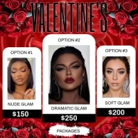 Valentine's day special packages ad design template Instagram-opslag