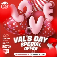 Valentine's Day Special Promo Flyer for Social Media Instagram Post template