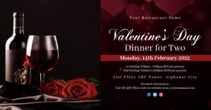 Valentine's Day Template Gambar Bersama Facebook