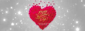 Valentine's Day Wishes Facebook Cover Facebook-coverfoto template
