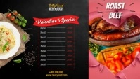 Valentine's Dinner Business Card template