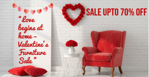 Grå Valentine's Furniture Sale Facebook Event Cover Template
