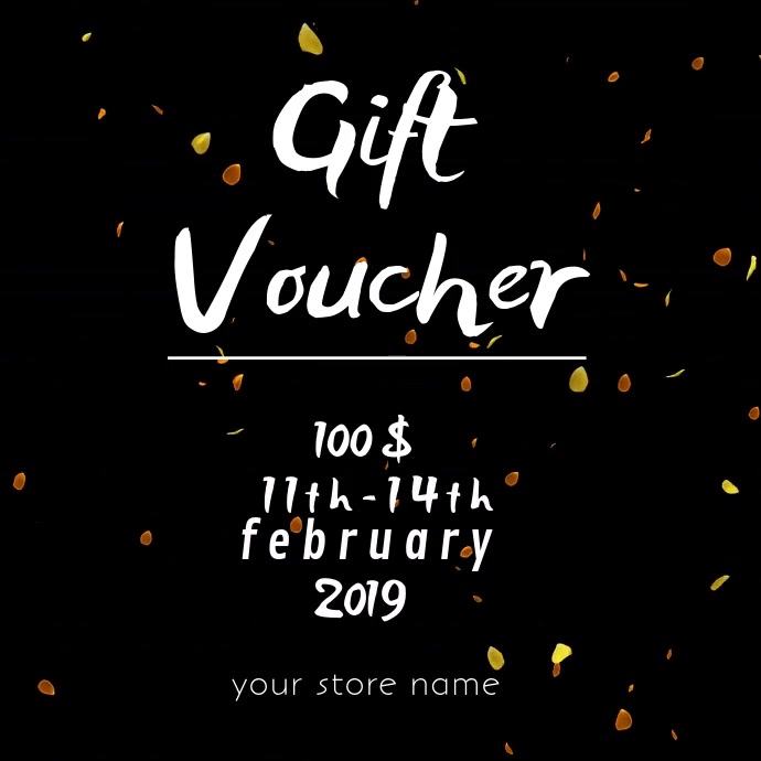valentines gift voucher online card template postermywall valentines card online