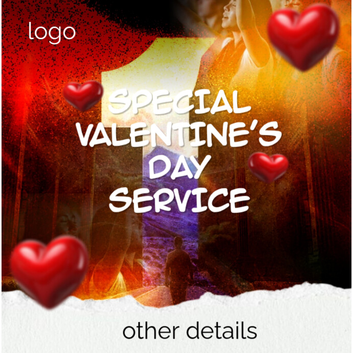 Valentine's  Instagram Post template