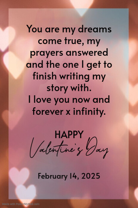 Copy of Valentine's love message | PosterMyWall
